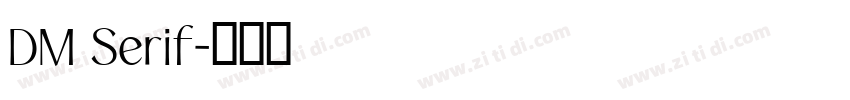 DM Serif字体转换